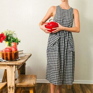 Grace Housedress Salt & Pepper Gingham